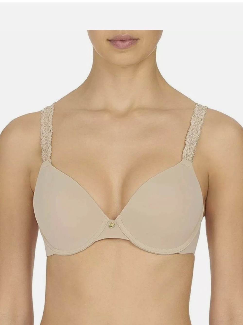 Natori Rose Dream Underwire Bra Women 32C Hazelnut Cafe Lace Straps 731080